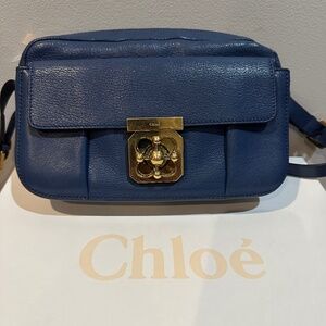 Chloe logo turn lock crossbody bag